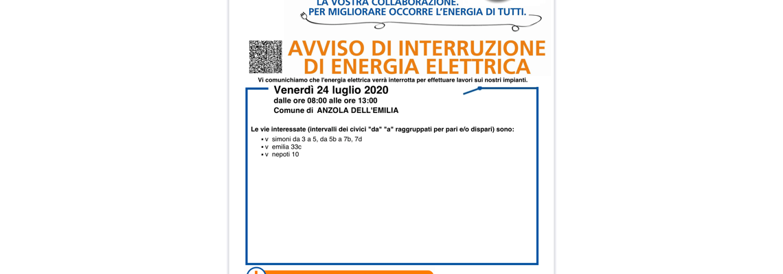 sospensione energia elettrica